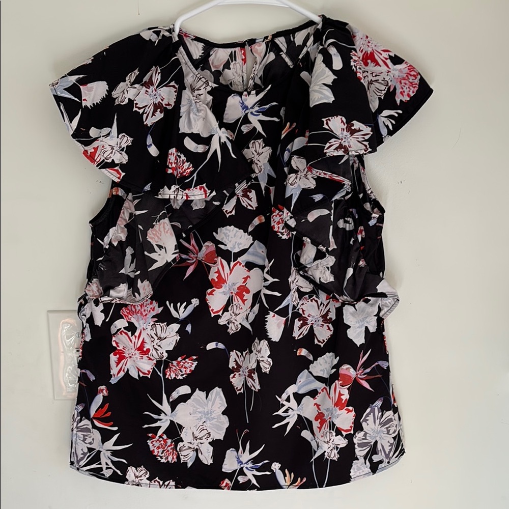 Jason Wu New Floral Black and White Women's Top